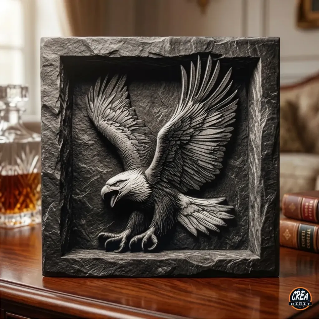 Carrelage "Aigle" relief 20x20cm