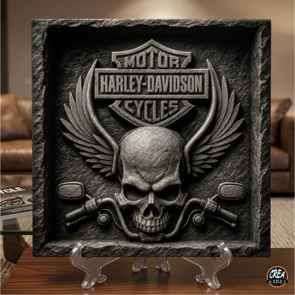 Carrelage "Harley Davidson" relief 20x20cm
