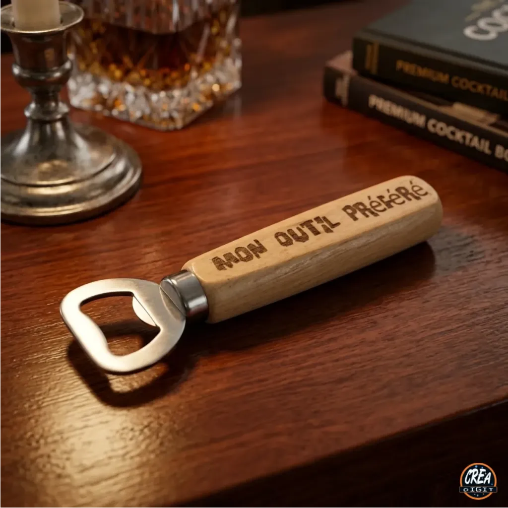 [CD-DE01] Décapsuleur personnalisé en bois Classique