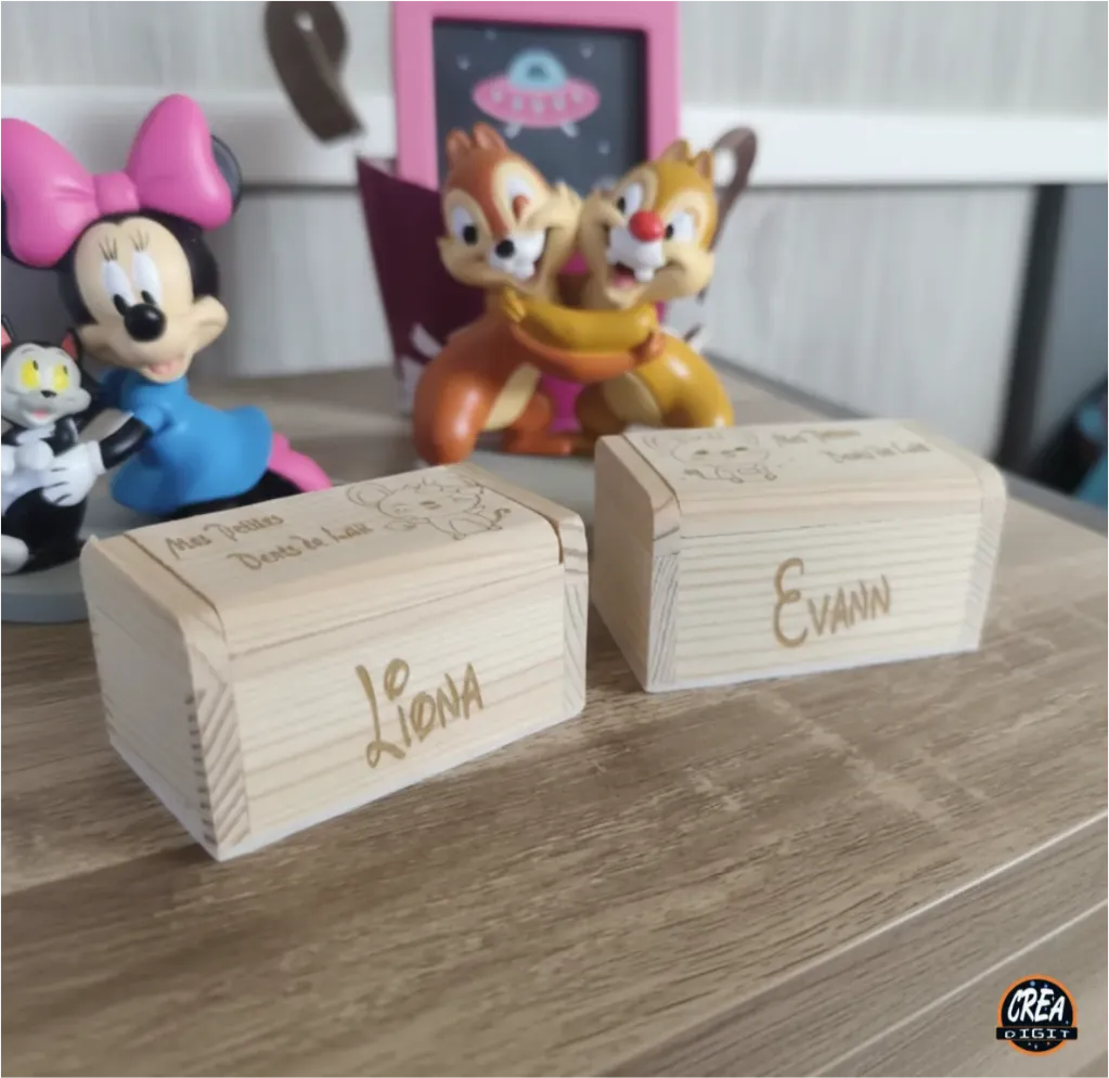 [CD-EN01] Boîte à dents de lait personnalisée