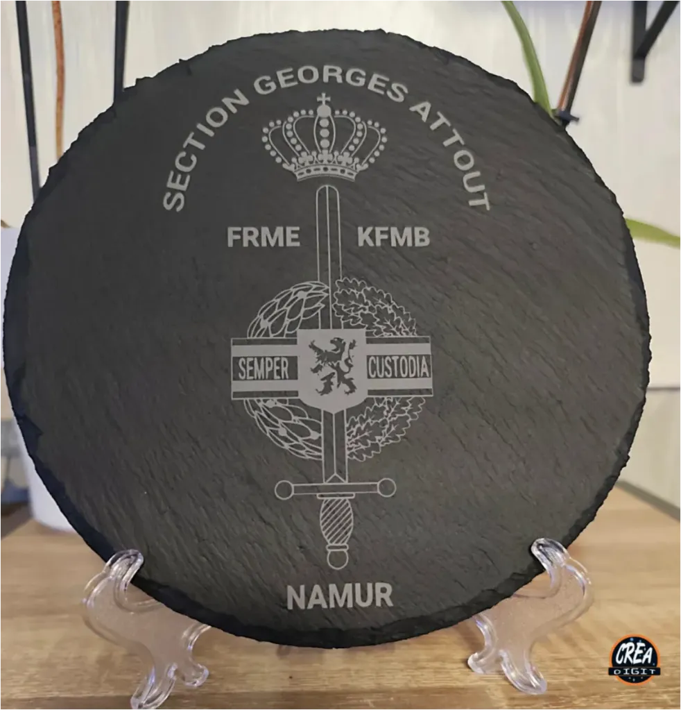 [CD-AR02] Ardoise personnalisée ronde 30cm