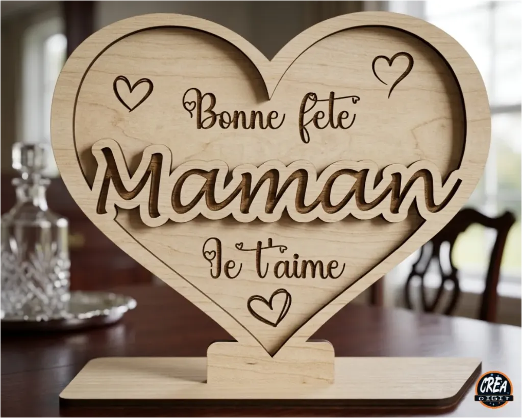 [CD-FM03] Cœur avec relief 19x16cm